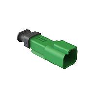 Amphenol SINE Systems AT04-2P-SR01GRN Receptacle 2 Position, Receptacle, Pin, SR01 Strain Relief (Standard Seal), Green Body