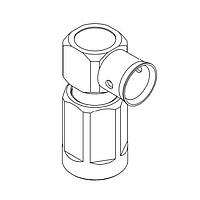 Radiall R180160007 Connectors NEX10 / RIGHT ANGLE PLUG SOLDER TYPE CABLE 1/4" SPIRAL SUPERFLEXIBLE
