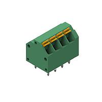 Wurth Elektronik 691409320004 Fixed Terminal Blocks WR-TBL 3.81mm pitch Modular THT Green 45 deg Dual Pin cable entry Screwless Push In 4P