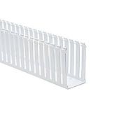 HellermannTyton 181-00156 Slotted Wall Wiring Duct Slotted Wall Wiring Duct, 3" x 5", Adhesive, PVC, Gray, 120ft/Carton