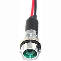 Mallory Sonalert FL1M-12CW-1-G3V Indicators LED GRN 12MM NUT 3VAC/DC