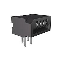 Amphenol FCI HLW4R-2A7LF Board Mount 1.00mm Flex Connectors, HLW-R series, 4 Position, Side Entry Non-ZIF Connector, 1mm (0.039inch) Pitch, No Kinked Terminal