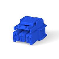 AMP Connectors - TE Connectivity 3-1971773-3 Plug Housing 1x3 plug housing Key C blu