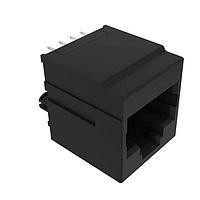 Amphenol Commercial Products RJE441880401 Connectors 8P8C, High Speed Vertical, Through Hole Mount CAT5E, No Shield, No LEDs