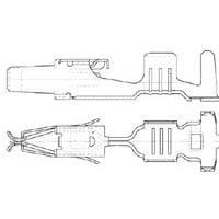 AMP Connectors - TE Connectivity 185027-1 Accessories JPT REC FOR 1 WIRE SEAL Reel of 3000