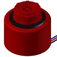 PUI Audio AW-10PR-NSVC Siren SIREN, 12VDC, RED, 106 dBA, IP65