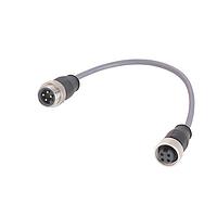 HARTING 21349697495006 Ethernet Cables / Networking Cables 7/8" 4PIN M/F STRT DBL END 0.6M PVC