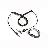 Desco S1010-M Metal Wrist Band EXPANSION METAL WRIST STRAP MEDIUM, WITH 6' COIL CORD & AN ALLIGATOR CLIP, 1/8