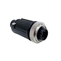 CONXALL SF3282-3PG-520 Connector Assemblies Cble End 3 Male Pins Sldr .200IN GrmtID