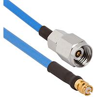 Amphenol SV Microwave FSSMP-085-MS24-180 RF Cable Assemblies SMP Straight F 2.4mm STR M 18"Cable