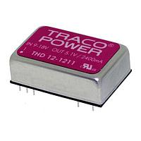 TRACO Power THD 12-2410 Isolated Product Type: DC/DC; Package Style: DIP-24; Output Power (W): 12; Input Voltage: 18-36 VDC; Output 1 (Vdc): 3.3; Output 2 (Vdc): N/A; Output 3 (Vdc): N/A