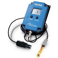 Hanna HI991404-02 pH/EC/TDS/Temperature Monitor (0.1 pH, 1 µS/cm,1 mg/L (ppm), 0.1°C)