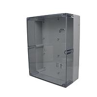 Bud Industries PN-1343-C Electrical Enclosures IP65 NEMA 4X Box with Clear Cover (11.8 X 9.1 X 4.4 In)