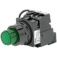 SIEMENS 52BT6L3A Push-to-Test PTT,NEMA4X,LED MOD 24V,GRN,1NO-1NC