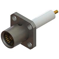 Amphenol SV Microwave SF1750-6101 Single Port Connectors BMA F Flang Mnt Conn 4 Hole Candlestick