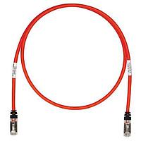 Panduit STP6X12MRD Cat 6a Copper Patch Cord, Cat 6A, Red S/FTP Cab