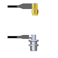 Amphenol Custom Cable Q-3601S0008006i RF Cable Assemblies SMA-RP/N-RJB RG58 6I