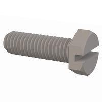 Essentra Components 011032X062PC Hex Slotted Hex Slotted Screw, #10-32 Thread, 5/8 Lg