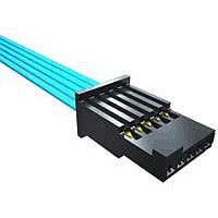Samtec SFSST-02-28-G-04.00-D-NDS Rectangular Cable Assemblies .050" Tiger Eye Single Row Discrete Wire Cable Assembly, Teflon Fluoropolymer Wire, Socket