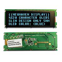 Newhaven Display NHD-0420CW-AB3 OLED Displays 4x20 Blue Slim Character OLED