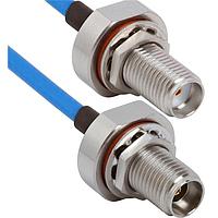 Amphenol SV Microwave FBSMA-085-FB292-120 RF Cable Assemblies SMA BKHD F  2.92mm BKHD F 12"Cable