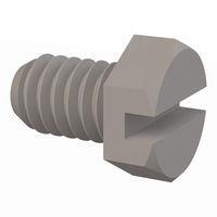 Essentra Components 010832X025 Hex Slotted Hex Slotted Screw, #8-32 Thread, 1/4 Lg