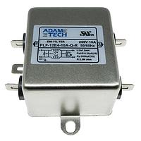 Adam Tech PLF-12E4-10A-Q-R Power Line Filters EMI/RF Line Filter, 115/250VAC 10A, small outline, chassis mount