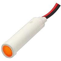 Mallory Sonalert FL1P-8QW-1-Y24V LED Panel Mount Indicators LED YEL 8MM SNAP 24VAC/DC