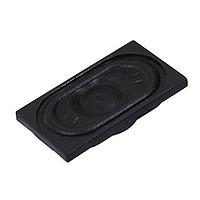 Same Sky (formerly CUI Devices) CMS-35206-158 Micro Speaker, 34.9 x 20mm rectangle, 6.35mm deep, cloth, Nd-Fe-B, 1.5W, 8?, 850Hz, solder pads