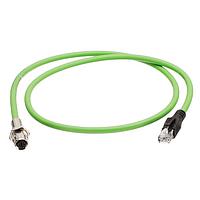 Molex 1201080252 Cat 5e UltraLock SE Recp to RJ45 DE Crdst 4P 1m