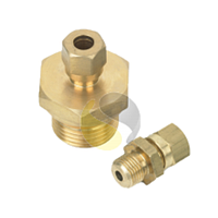 Sterling Sensors CYACF06MM1QP000R Brass Adjustable Compression Fitting (1/4" BSPP to suit 6mm, Brass parallel thread)