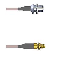 Amphenol Custom Cable Q-25031000H024i RF Cable Assemblies N-SJB/SMA-SJB G142 24I