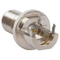 Amphenol RF 222202-10 PCB Connectors F Type EndLaunchJack 0.062 in PCB, 75 Oh