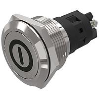 EAO 82-6152.2000.B001 Anti-Vandal 82-6152.2000.B001.pushbutton.maintained.22 mm.stainless steel.flush/flat.no LED.no colour.no LED.screw terminal.On OFF