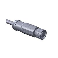Amphenol LTW M8-02BFFM-SL7C05 Sensor Cables / Actuator Cables SPE, M Series M8 Interface, A Code, Metal, 3A, 02 pins, Female Connector, Female Contact, Straight, Screw Thread, Overmolded, Length 5000mm, IP67 Mated