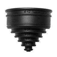 HellermannTyton 166-90238 Conduit End Cap HelaGuard REC Conduit End Cap, 1.00" Dia, Flexible Rubber, Black, 10/pkg