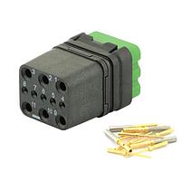 Eaton Souriau-Sunbank 8MQ2M9901SB Modular Connectors - Push Pull MQuick module, unsealed, with female crimp contacts