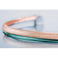 HellermannTyton 173-04000 Spiral Wraps, Sleeves, Tubing & Conduit Electromagnetic Protection Braided Sleeving, 40 mm Dia, PET/SNCU, Orange, 164ft/Reel