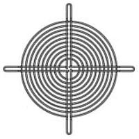 Sanyo Denki 109-719H Guard 140mm Fan Finger Guard, Inlet/Outlet, Black