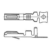 Hirose Electric QR/P1-PC1B-221(12) Rack & Panel Connectors MALE CRIMP PWR TERM THICK WIRES