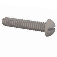 Essentra Components 010632R075 Round Slotted Round Slotted Screw, #6-32 Thread, 3/4 Lg
