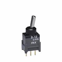 NKK Switches B12HP Process Sealed Subminiature Antistatic Toggles SPDT ON-ON .248 FLAT STRAIGHT PC .4VA