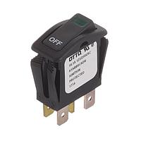OTTO K1ABBSCADN Sealed Rocker Switch 24V GRN LED SPDT BLK RKCR QC IP68S