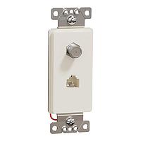 Square D SQR87CT1LA Connectors CATV/TEL F/RJ11 4P4C STRAP LA