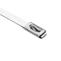 HellermannTyton MBT33S-S Cable Ties Stainless Steel Tie, 33" Long, 202lb Tensile Strength, SS304, Metal, 100/pkg