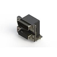 EDAC 663-015-264-037 Dual Port D-Sub Connectors Right-angle Dual Port D-Sub Connector