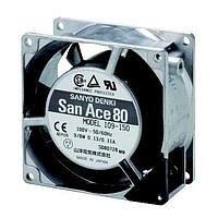 Sanyo Denki 109-151 Axial AC Axial Fan, 80x80x38mm, 200VAC, Petit Ace