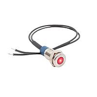 E-Switch PVL08FWS13 Pilot Light 8mm Red LED 6V Wired SS IP67