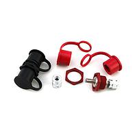 Littelfuse JBPT0002Z-NC Fuse Accessories Junction Block 3/8" Pass Thru Stud BLK