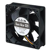 Sanyo Denki 9G1224H1H01 Axial DC Axial Fan, 120x120x38mm, 24VDC, High Performance, Low Speed Sensor